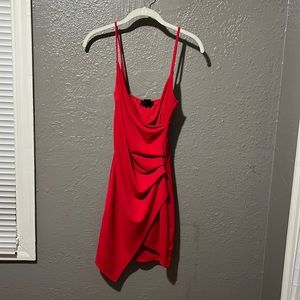 joe and elle small red mini bodycon dress